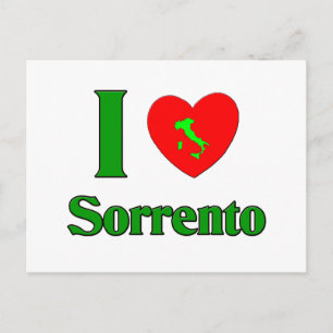 I Liebe Sorrento Italien Postkarte
