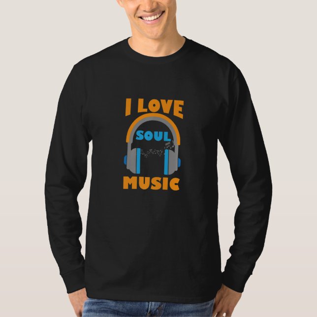 I Liebe Soul Music Musical Melody Premium T-Shirt (Vorderseite)