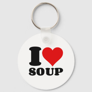 I LIEBE SOUP SCHLÜSSELANHÄNGER