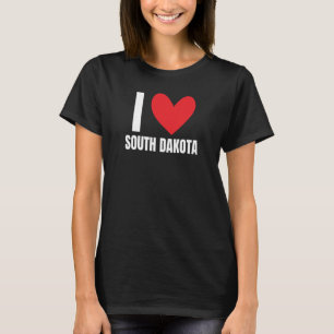 I Liebe South Dakota Staat Sioux Falls Rapid City T-Shirt