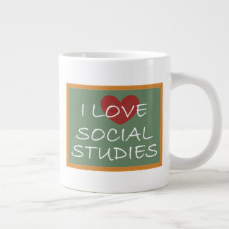 I Liebe Sozialstudien Jumbo-Tasse