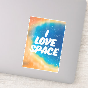 I Liebe Space Aufkleber