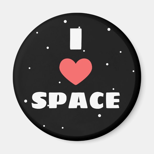 I Liebe Space Magnet (Vorne)