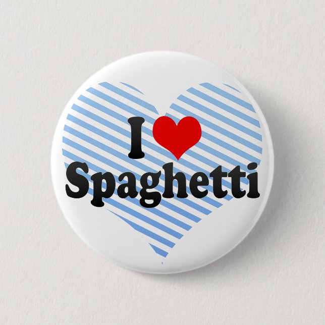 I Liebe-Spaghettis Button (Vorderseite)