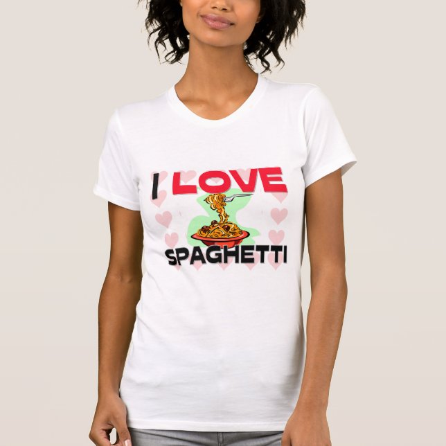 I Liebe-Spaghettis T-Shirt (Vorderseite)