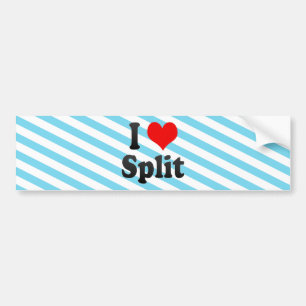I Liebe-Spalte, Kroatien Autoaufkleber
