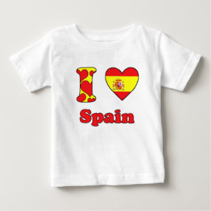 I Liebe Spanien Baby T-shirt