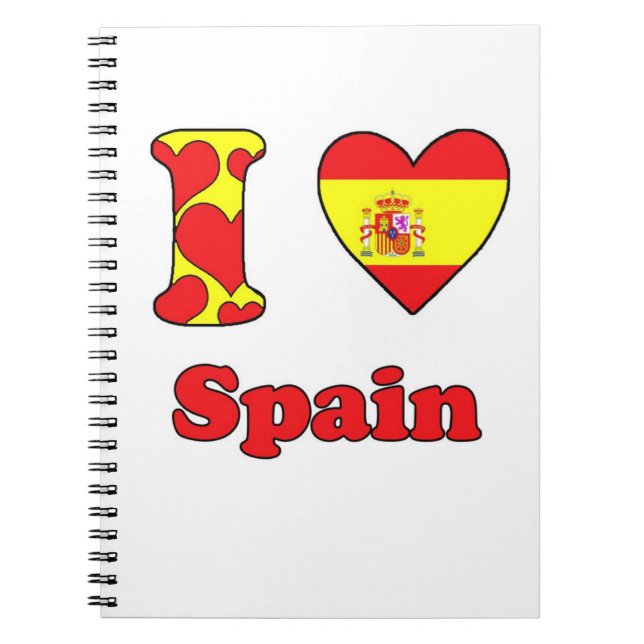 I Liebe Spanien Notizblock (Vorderseite)