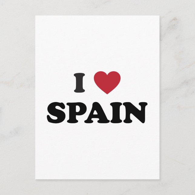 I Liebe Spanien Postkarte (Vorderseite)