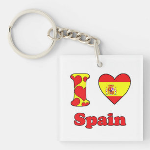 I Liebe Spanien Schlüsselanhänger