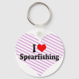 I Liebe Spearfishing Schlüsselanhänger