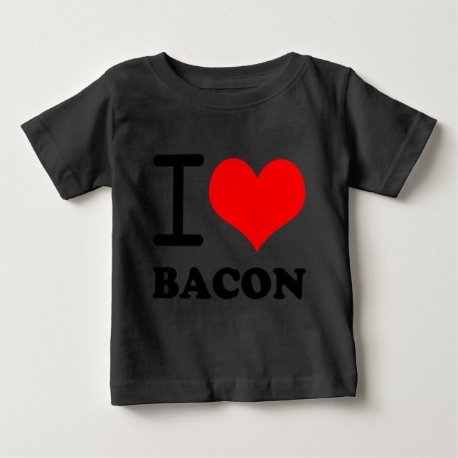 I Liebe Speck Baby T-shirt (Vorderseite)