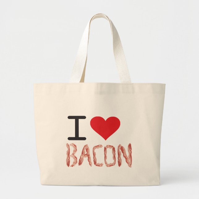 I Liebe-Speck Jumbo Stoffbeutel (Vorne)
