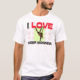 I Liebe-Spinnen-Affen T-Shirt