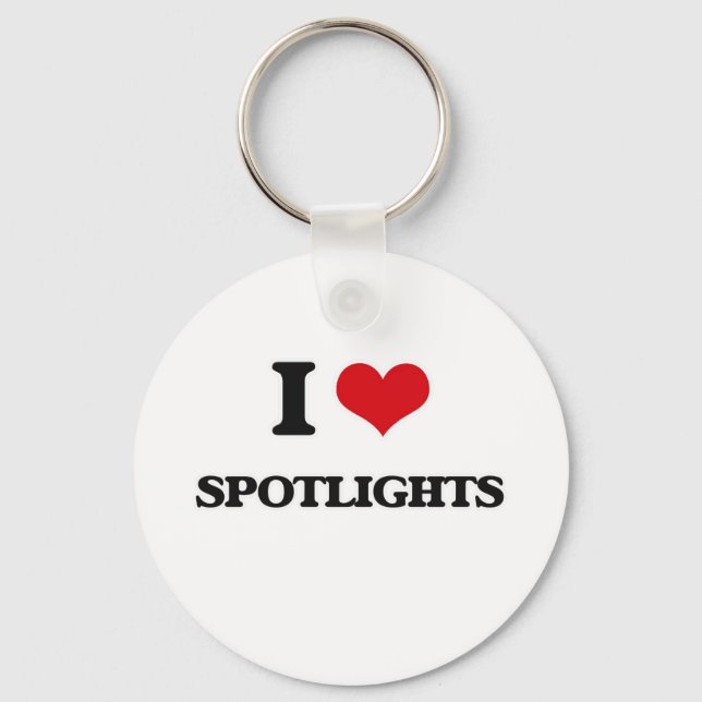 I Liebe Spotlights Schlüsselanhänger (Vorderseite)