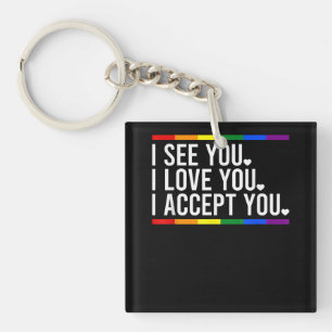 I Liebe Spuk LGBT Pride LGBT Month Lgbt Fl Schlüsselanhänger