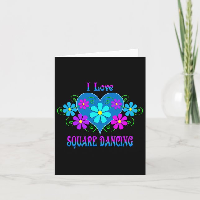 I Liebe Square Tancing Karte (Vorderseite)