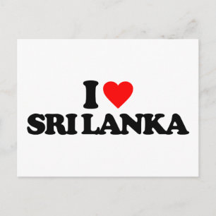 I LIEBE SRI LANKA POSTKARTE