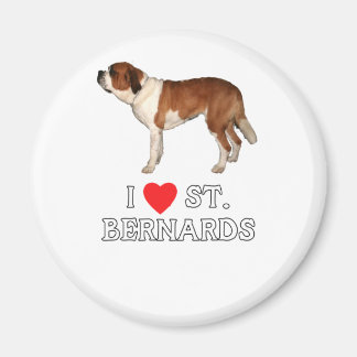 I Liebe St. Bernards Magnet