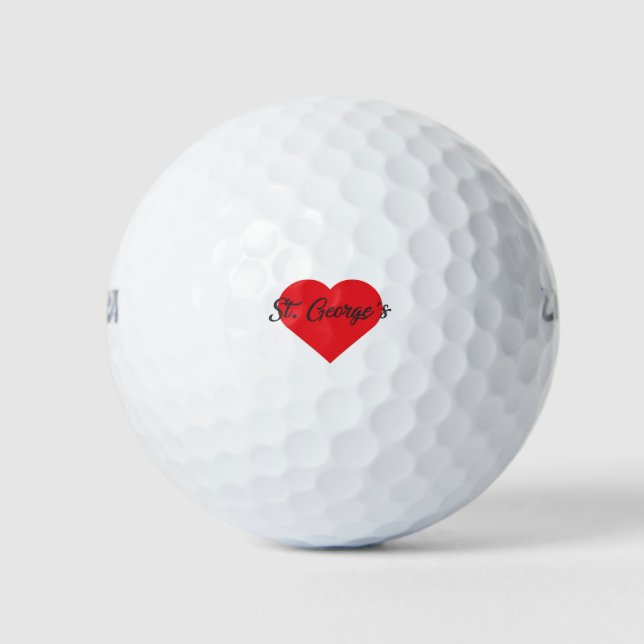 I Liebe St. George's - Grenada Golfball (Vorderseite)