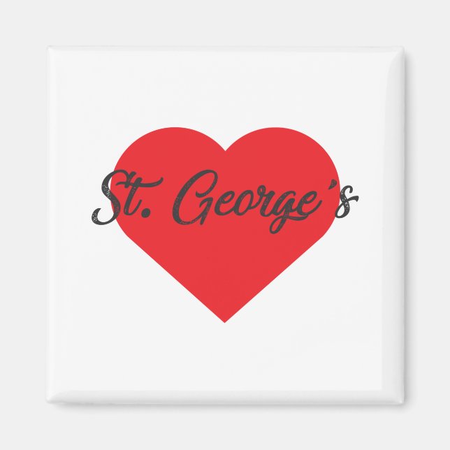 I Liebe St. George's - Grenada Magnet (Vorne)