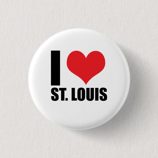 I Liebe St. Louis Button (Vorderseite)