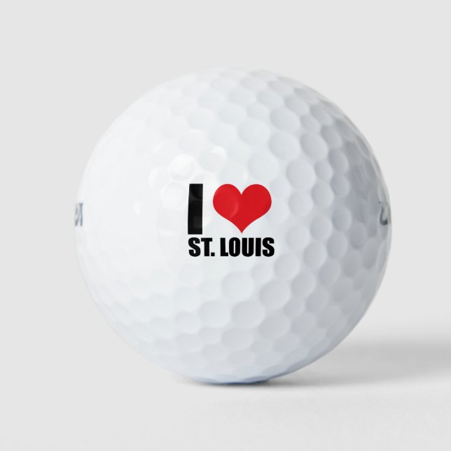 I Liebe St. Louis Golfball (Vorderseite)