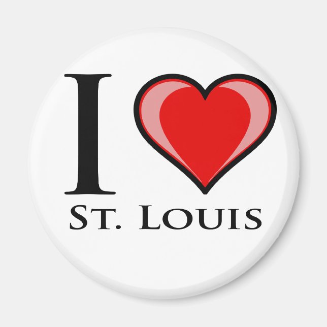 I Liebe St. Louis Magnet (Vorne)