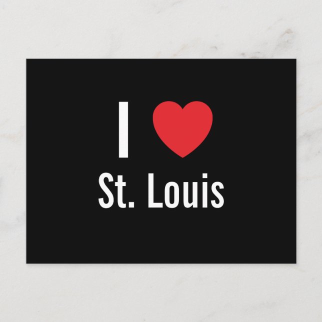 I Liebe St. Louis Postkarte (Vorderseite)