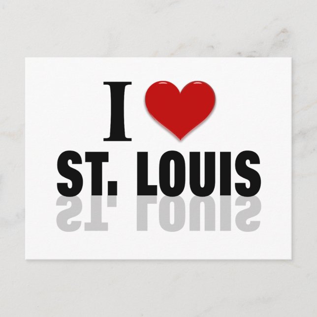 I Liebe St Louis Postkarte (Vorderseite)