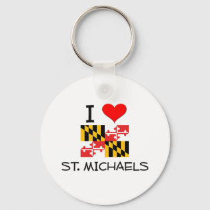 I Liebe-St. Michaels Maryland Schlüsselanhänger
