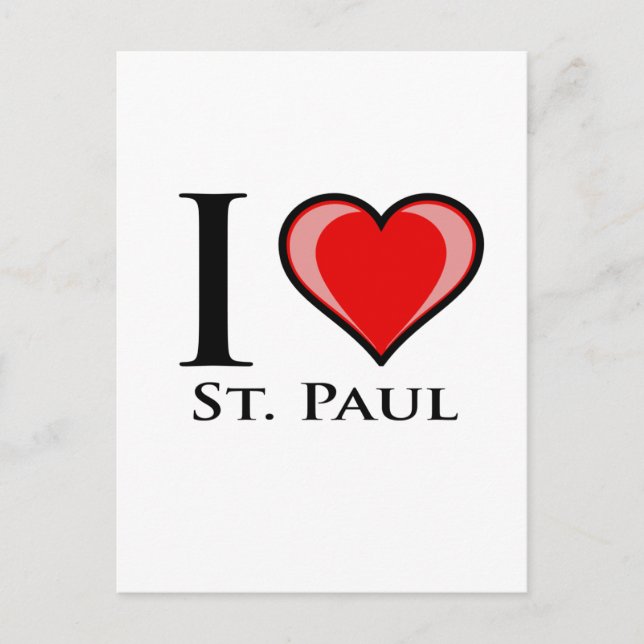 I Liebe St. Paul Postkarte (Vorderseite)