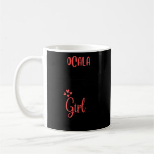I Liebe Staat der Blume Florida Kontur Ocala Stadt Kaffeetasse