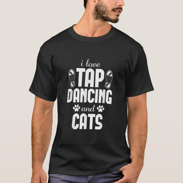 I Liebe Stach Tanzen und Cat Lover Funny Dancer Gi T-Shirt (Vorderseite)