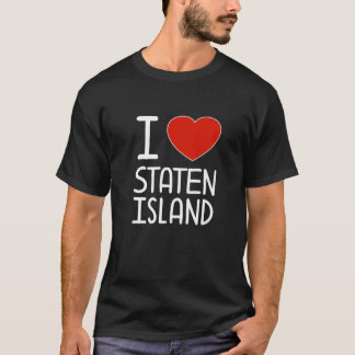 I Liebe Staten Island Rotes Herz T-Shirt