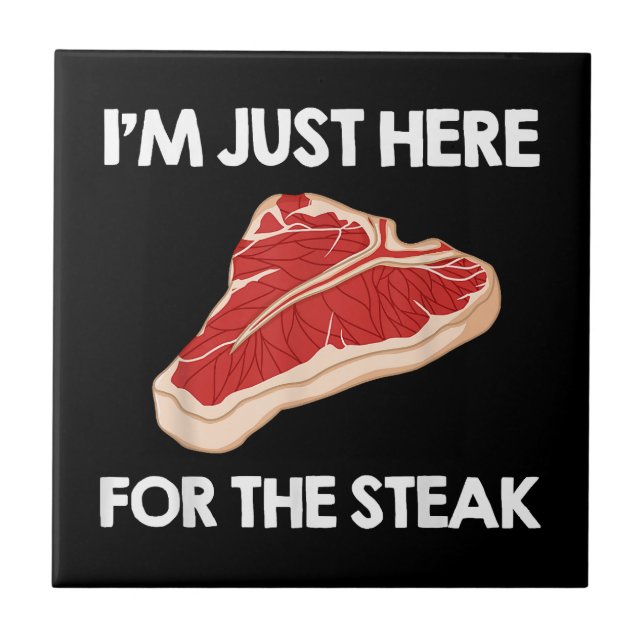 I Liebe Steak Gift Ribeye House Fliese (Vorderseite)