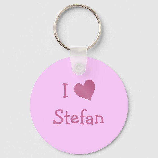 I Liebe Stefan Schlüsselanhänger (Vorderseite)