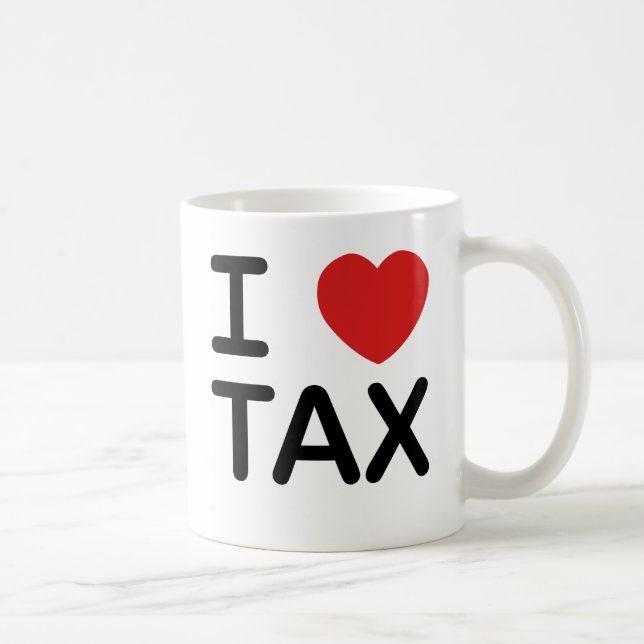 I Liebe-Steuer Kaffeetasse (Rechts)