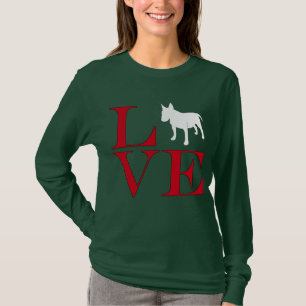 I Liebe-Stier-Terrier - Dunkelheit farbiges T-Shirt