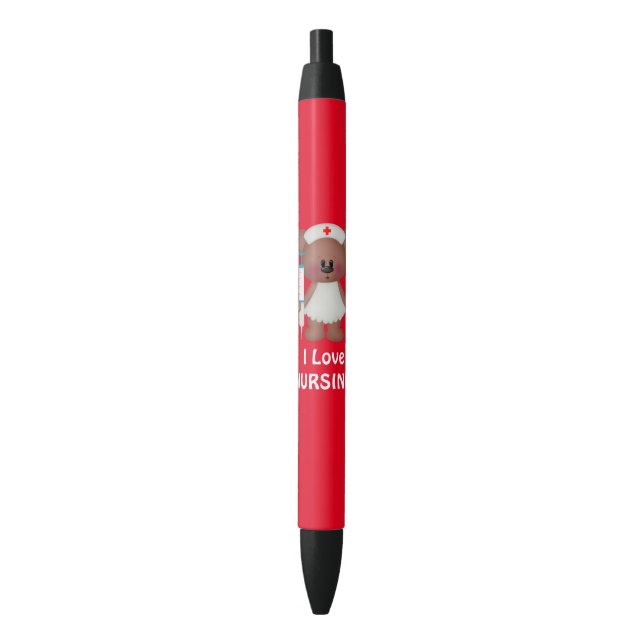 I Liebe Stift für schwarze Tinte (Vorderseite Vertikal)