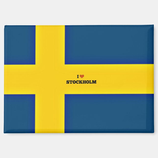 I Liebe Stockholm Magnet (Vorderseite)