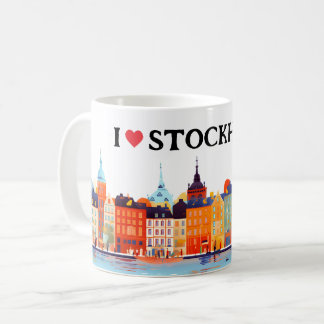 I Liebe Stockholm Malerei | Reisen | Kaffee Kaffeetasse