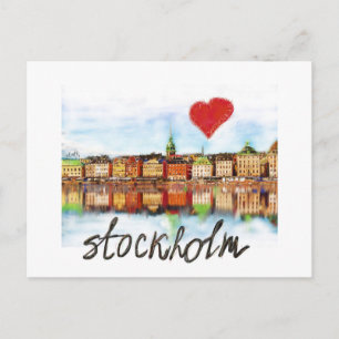 I Liebe Stockholm Postkarte