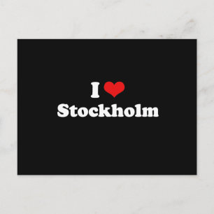 I LIEBE STOCKHOLM POSTKARTE