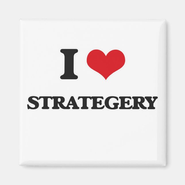 I Liebe Strategery Magnet (Vorne)