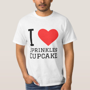 I Liebe streut Kuchen T-Shirt