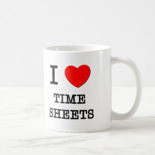 I Liebe-Stundenzettel Kaffeetasse