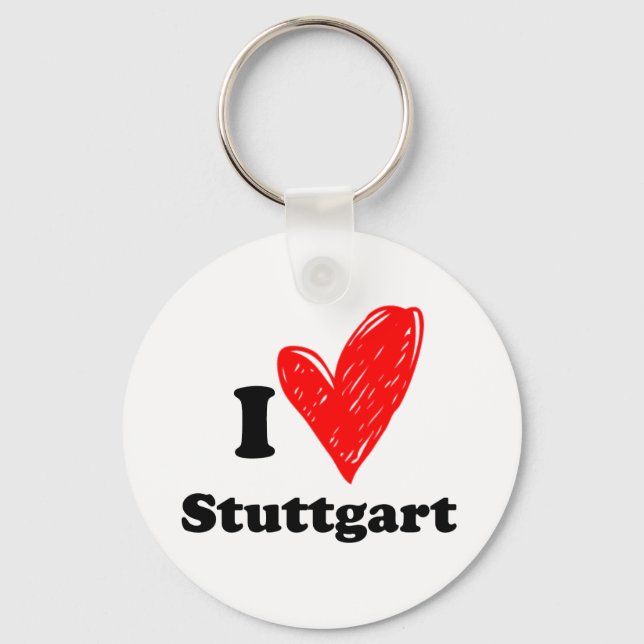 I Liebe Stuttgart Schlüsselanhänger (Vorderseite)