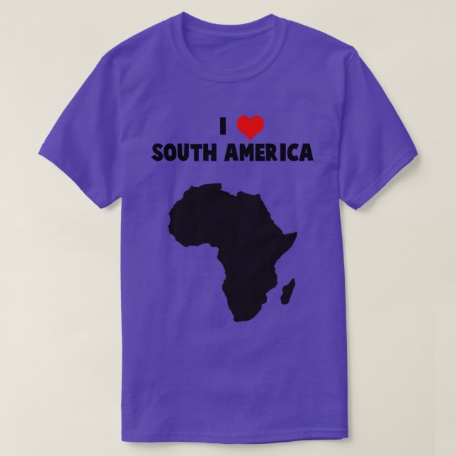 I Liebe Südamerika T-Shirt (Design vorne)