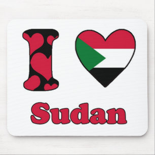 I Liebe Sudan Mousepad